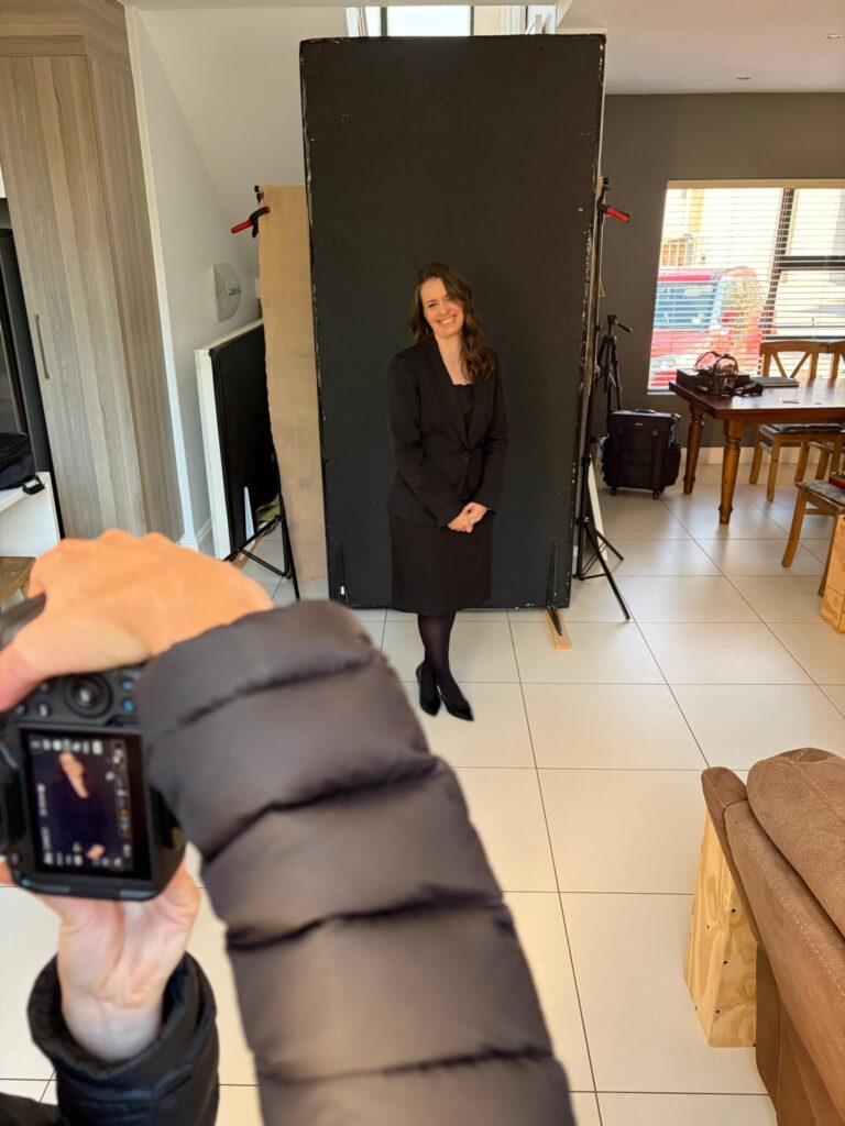 Behind the scenes of Jenna's 40 over 40 portrait session