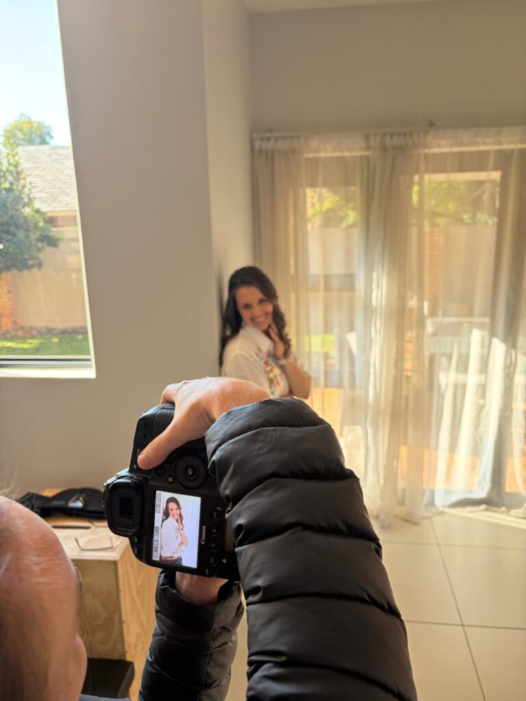 Behind the scenes of Jenna's 40 over 40 portrait session