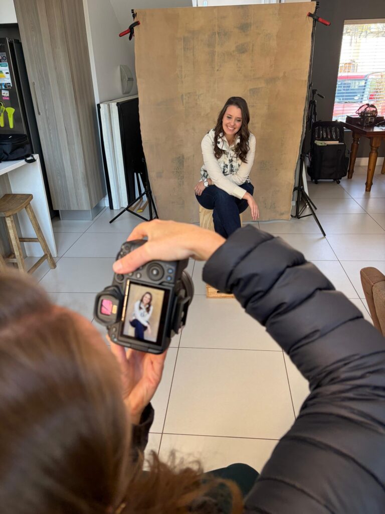 Behind the scenes of Jenna's 40 over 40 portrait session