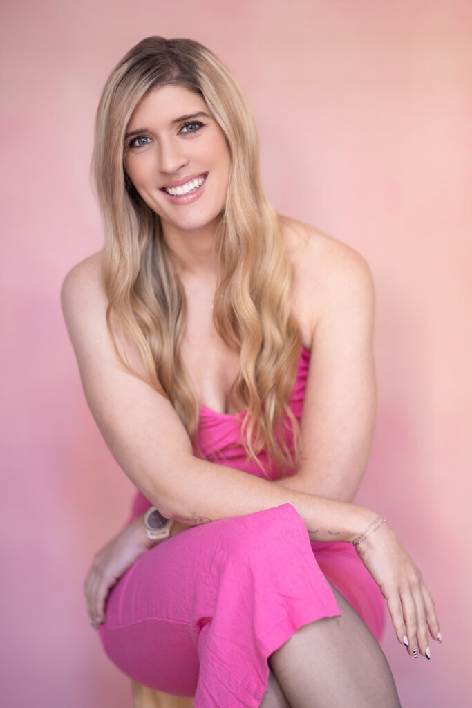 Professional studio photography portrait of Jessica showing her confident expression